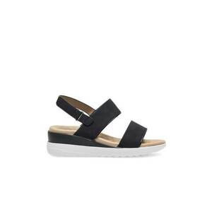 Sandale dama negru - sintetic - Negru imagine