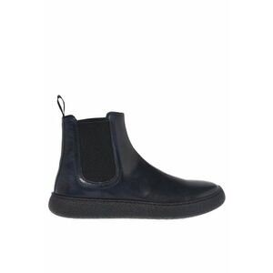 Ghete Chelsea de piele - Bleumarin imagine
