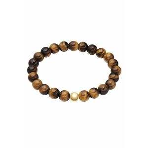 Bratara cu margele Tiger Eye - Maro imagine