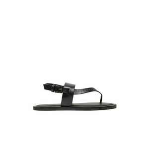 Sandale dama - Thongstitch - piele naturala - negru imagine