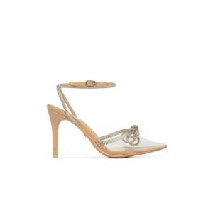 Sandale dama - FA5304-24 - toc - bej - material sintetic imagine