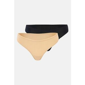 Set de chiloti brazilieni din amestec de modal - 2 perechi - Negru/Bej imagine