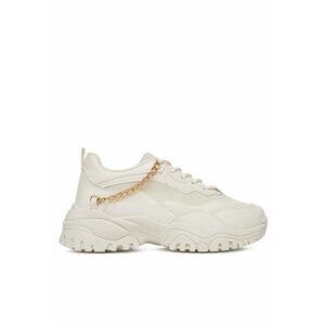 Pantofi sport dama - sneakers bej - piele ecologica imagine