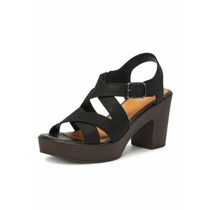 Sandale dama - EST-2027-01 - piele naturala - negru imagine