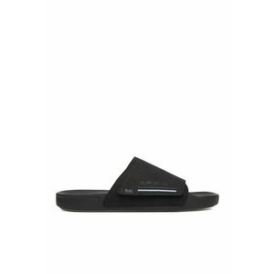 Slapi barbati negru - piele naturala - model RAPID-02 imagine