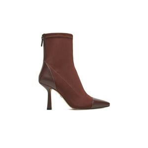 Botine dama CEO-NOURA-01 - Textil - Maro imagine
