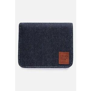 Portofel pliabil din denim - Bleumarin imagine