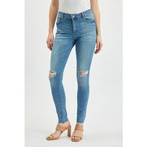 Blugi slim-fit din denim - Albastru deschis imagine