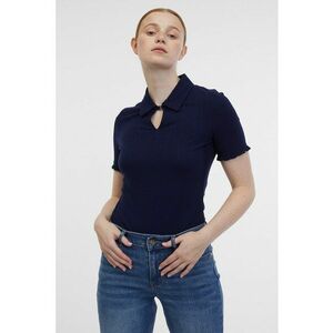 Tricou polo cu model uni - Albastru ultramarin imagine