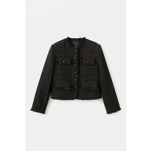 Jacheta cu buzunare multiple cu clapa si nasturi - Maro inchis imagine