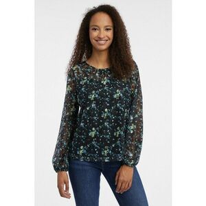Bluza cu imprimeu floral - Negru imagine