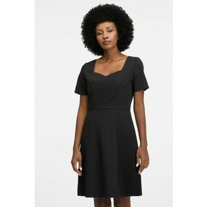 Rochie cu croiala A si decolteu sweetheart - Negru stins imagine