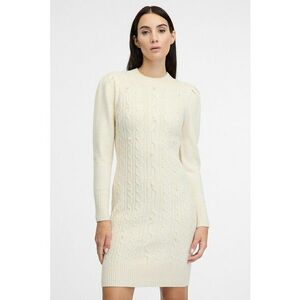 Rochie scurta cu torsade - Alb fildes imagine