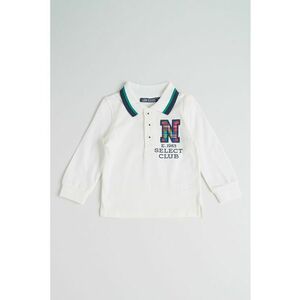 Bluza polo din bumbac - Rosu/Alb/Bleumarin imagine