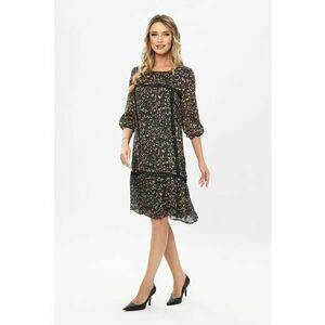 Rochie cu terminatie cu volan Petra - Multicolor imagine