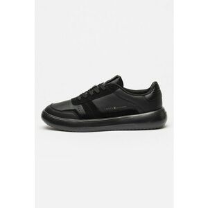 Pantofi sport din piele cu garnituri din piele intoarsa Modern Lightcup - Negru imagine
