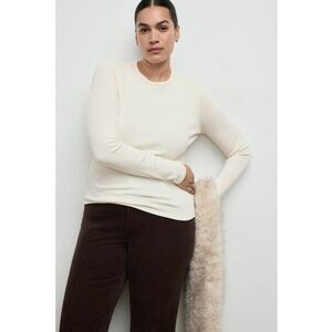 Bluza slim-fit cu striatii - Alb imagine