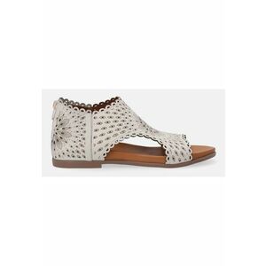 Sandale din piele cu model perforat imagine