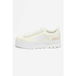 Pantofi sport flatform cu model patchwork Mayze - Alb/Bej imagine