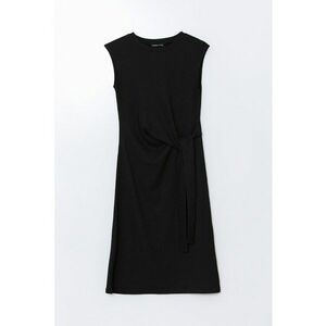 Rochie cu nod - fara maneci - Negru imagine
