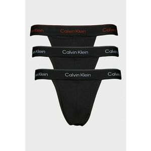 Set de chiloti cu logo - 3 perechi - Negru imagine