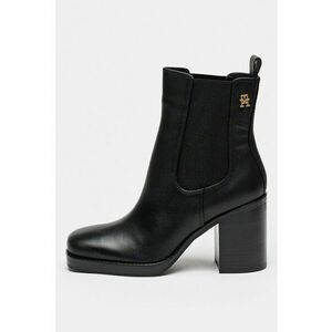 Botine Chelsea de piele - Negru imagine