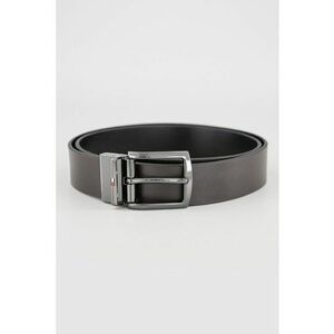 Curea reversibila din piele Denton - Maro inchis/Negru imagine