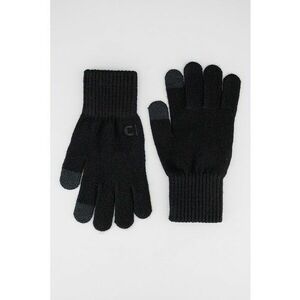 Manusi uni din tricot - Negru/Negru stins imagine