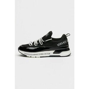 Pantofi sport slip-on cu imprimeu logo - Negru/Argintiu imagine