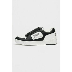 Pantofi sport din piele cu garnituri din piele ecologica - Negru/Alb optic imagine
