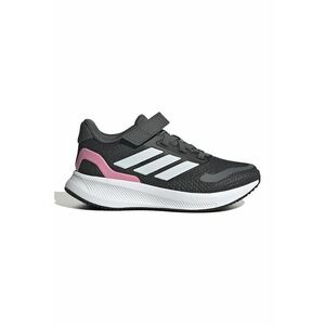 Pantofi sport Runfalcon 5 din plasa cu logo si velcro - Roz/Gri antracit imagine