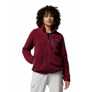 Bluza din material fleece cu fermoar pentru drumetii West Bend™ II - Visiniu imagine