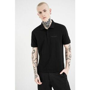 Tricou polo slim fit cu logo brodat - Negru imagine
