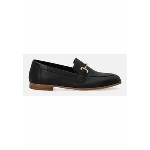 Pantofi Loafer Din Piele Cu Metal - imagine
