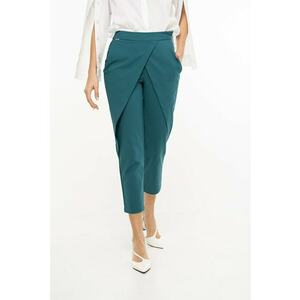 Pantaloni capri eleganti Ellen - Albastru petrol imagine