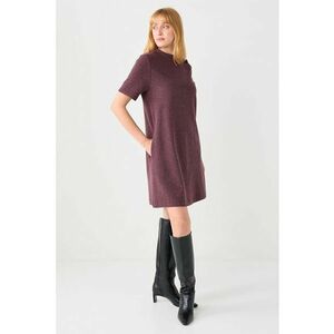 Rochie lejera cu croiala in A - Violet tyrian imagine