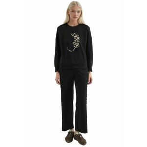 Compleu dama - set din doua piese - model leopard - negru - modal imagine