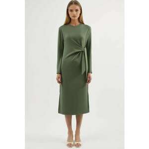 Rochie Midi - verde kaki - jerseu imagine