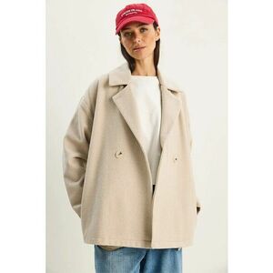Palton dama - bej - textil - Bej Natural imagine