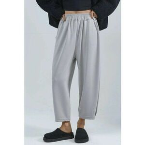 Pantaloni dama - Bersan Collection - gri deschis - textil - One Size imagine