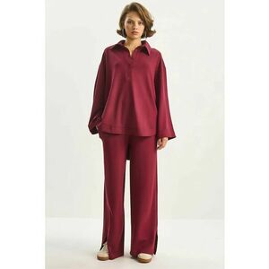 Set tricotat oversize rosu - jerseu imagine
