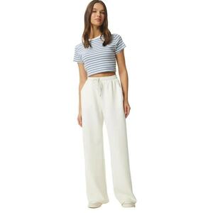 Pantaloni dama - Happiness Istanbul - Pantaloni de trening ISTANBUL Wide Leg - ivory - textil - imagine