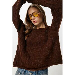 Pulover dama Happiness Istanbul - maro - One Size imagine