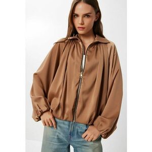 Geaca bomber Happiness Istanbul - maro camel - textil - One Size imagine