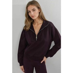 Hanorac dama - mov - textil imagine