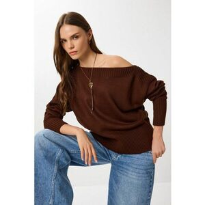 Pulover dama Happiness Istanbul - maro - One Size imagine