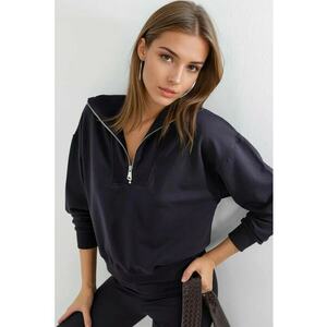 Hanorac Relaxed Fit - Bleumarin - Textil imagine