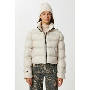 Geaca scurta puffer dama - Happiness Istanbul - alb - textil - imagine