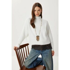 Pulover dama Happiness Istanbul - alb - One Size imagine