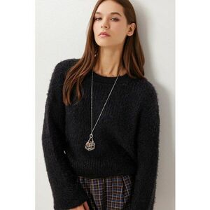 Pulover dama Happiness Istanbul - negru - One Size imagine